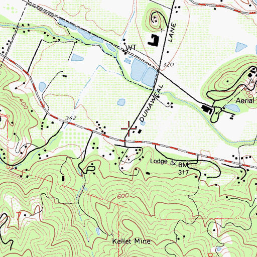 Topographic Map of Stonegate Winery, CA