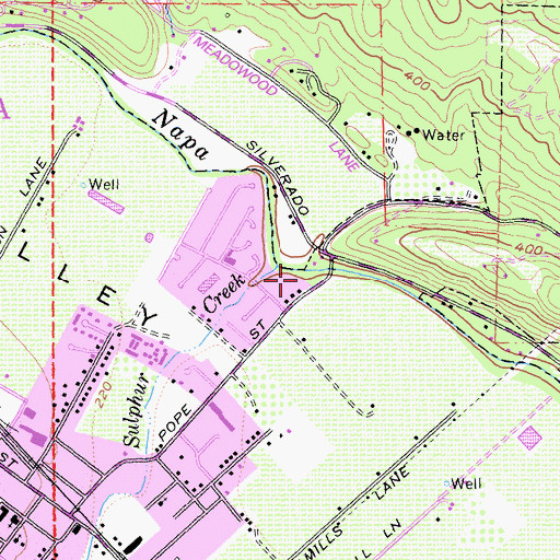 Topographic Map of Stonesbridge Park, CA