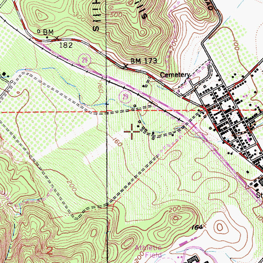 Topographic Map of Domaine Chandon Winery, CA