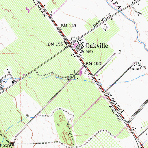 Topographic Map of Far Niente Winery, CA