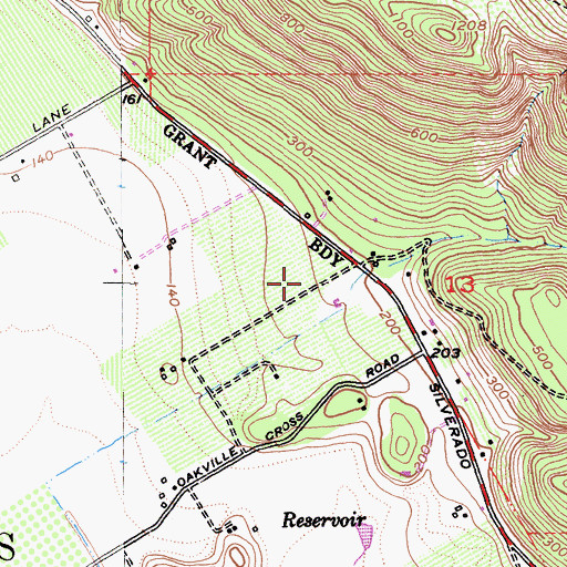 Topographic Map of Girard Winery, CA