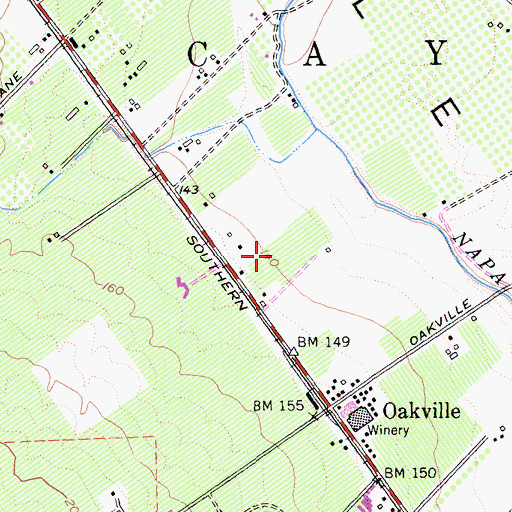Topographic Map of Sequoia Vineyards, CA
