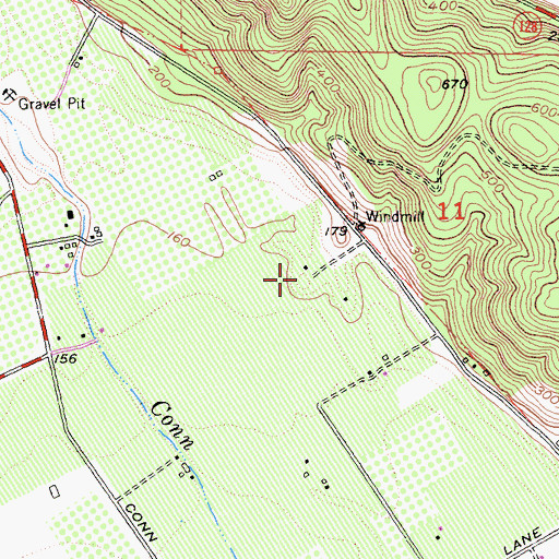 Topographic Map of Shown and Sons Vineyards, CA