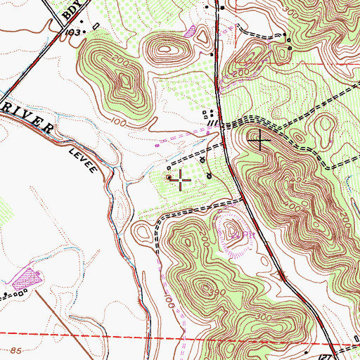 Topographic Map of Silverado Vineyard, CA