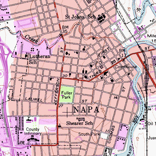 Topographic Map of Full Gospel Tabernacle (historical), CA