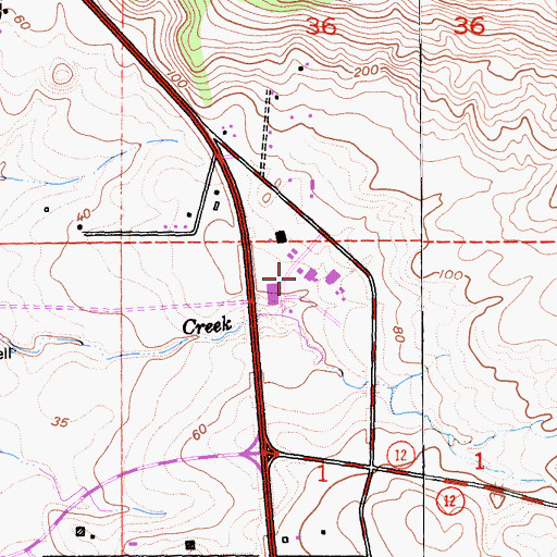 Topographic Map of Napa Valley Business Park, CA