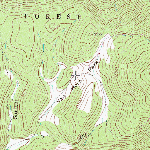 Topographic Map of Van Horn Park, CO