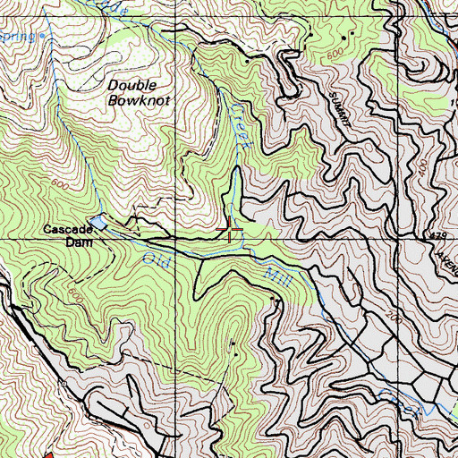 Topographic Map of Cascade Park, CA