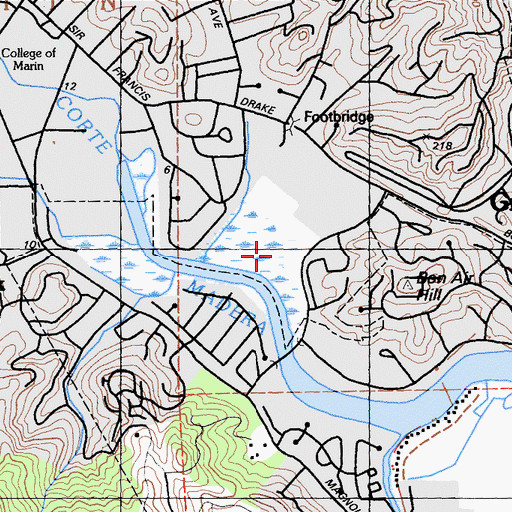 Topographic Map of Creekside Park, CA