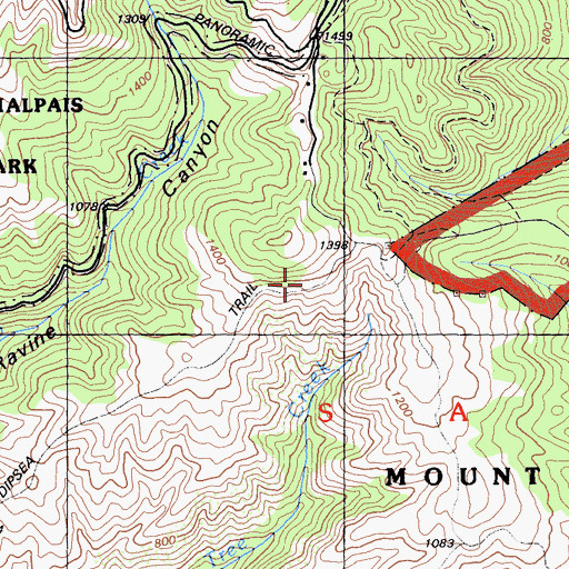 Topographic Map of Lone Tree Spring, CA
