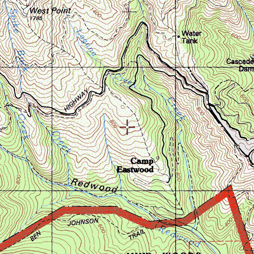 Topographic Map of Sierra Trail, CA
