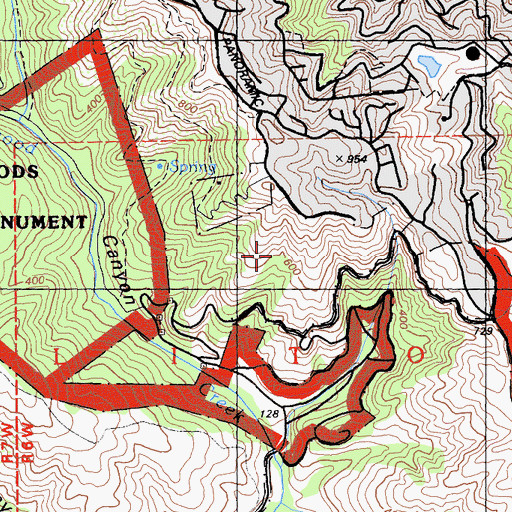 Topographic Map of Sun Trail, CA