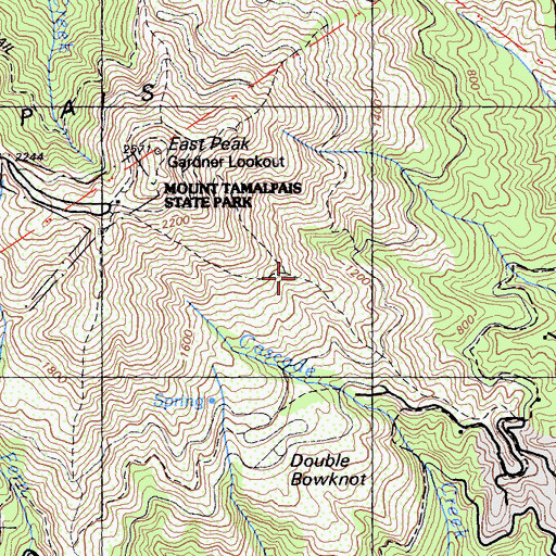 Topographic Map of Temelpa Trail, CA