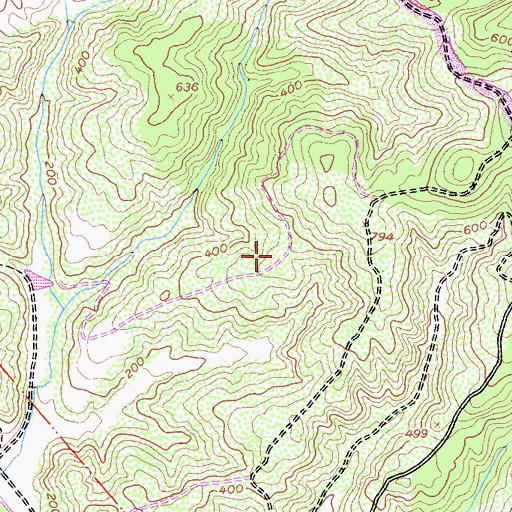 Topographic Map of Bayview Trail, CA
