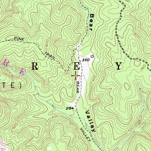 Topographic Map of Divide Meadow, CA
