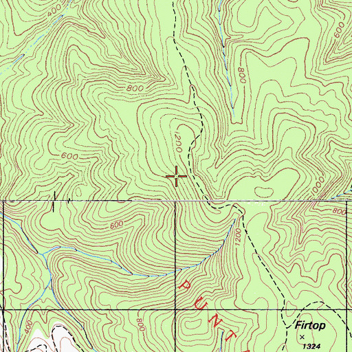 Topographic Map of Greenpicker Trail, CA