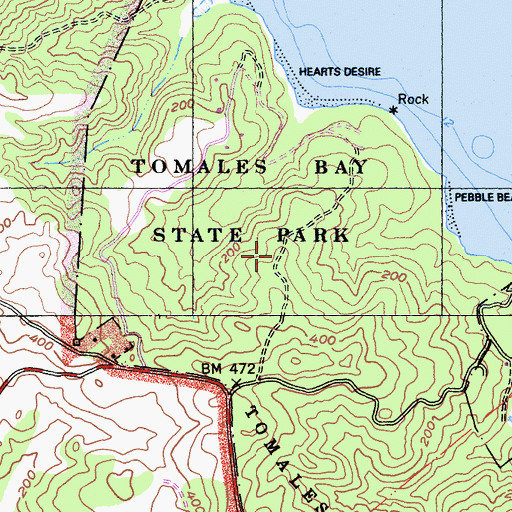 Topographic Map of Jepson Trail, CA