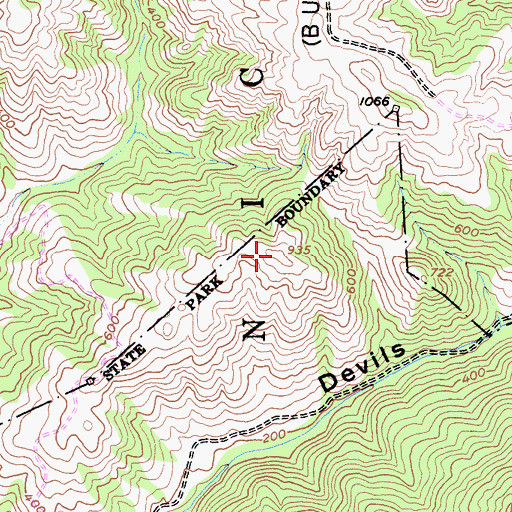 Topographic Map of Deer Point, CA