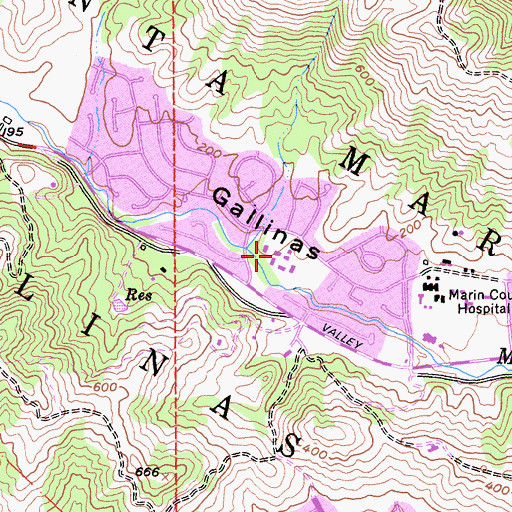 Topographic Map of Dixie Elementary School, CA