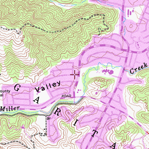 Topographic Map of Marinwood Park, CA