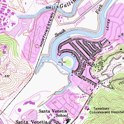 Topographic Map of Santa Margarita Island Preserve, CA