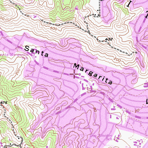 Topographic Map of Terra Linda Park, CA