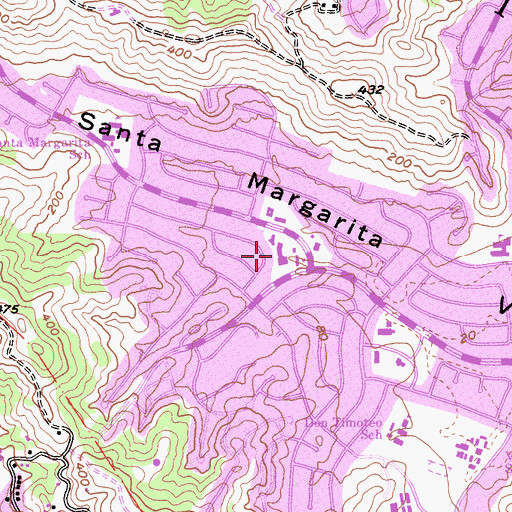Topographic Map of Terra Linda Shopping Center, CA