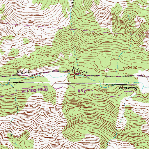 Topographic Map of Coleman Creek, CO