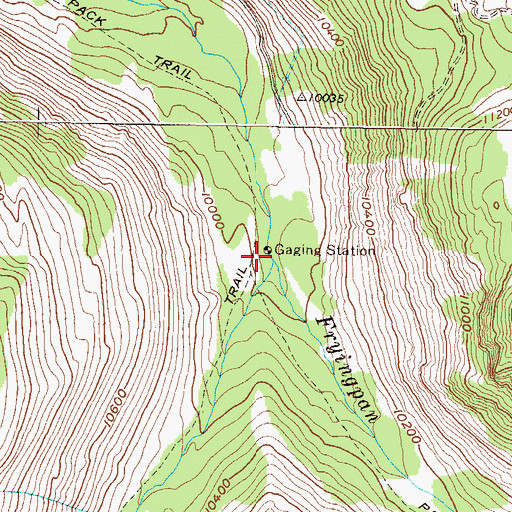 Topographic Map of Marten Creek, CO