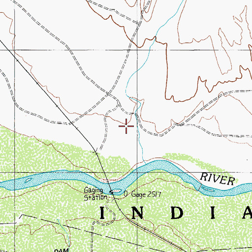 Topographic Map of Bone Spring Canyon, AZ