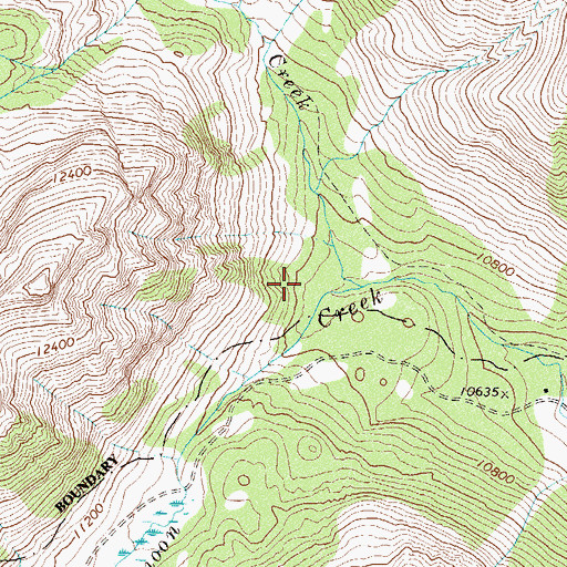 Topographic Map of North Halfmoon Creek, CO