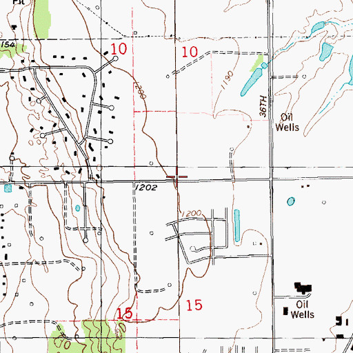 Topographic Map of Saint Mark the Evangelist Church, OK