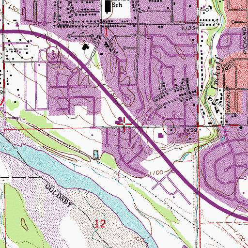Topographic Map of Saint Michaels Episcopal Church, OK