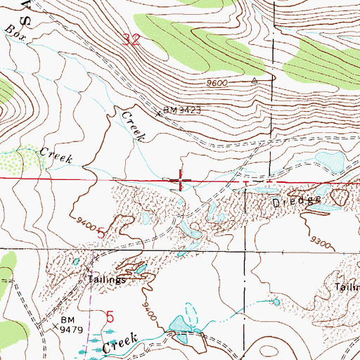 Topographic Map of Herrington Creek, CO
