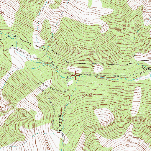 Topographic Map of South Halfmoon Creek, CO