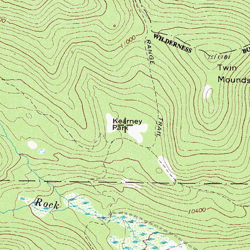 Topographic Map of Kearney Park, CO