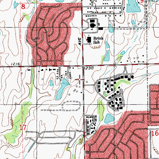 Topographic Map of Beth Haven Independent Baptist Church, OK