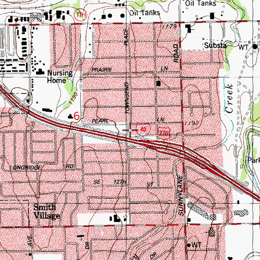 Topographic Map of Bethel Temple Assembly of God, OK