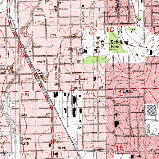 Topographic Map of Calvary Baptist Tabernacle, OK