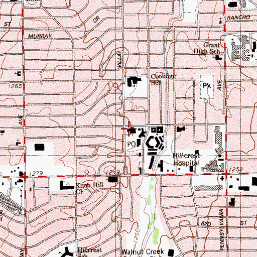 Topographic Map of The Church of Jesus Christ of Latter Day Saints, OK