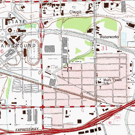 Topographic Map of Church of the First Born, OK
