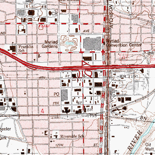 Topographic Map of City Rescue Mission, OK