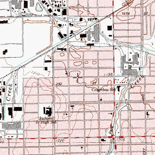 Topographic Map of Family of God Fellowship Church, OK