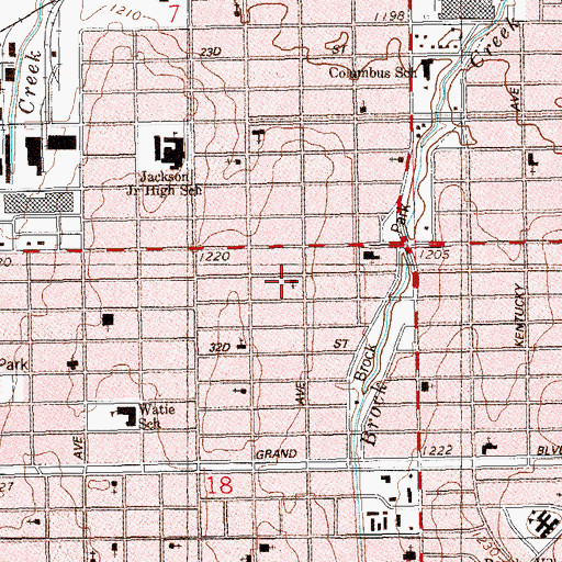 Topographic Map of First Free Will Baptist Church, OK