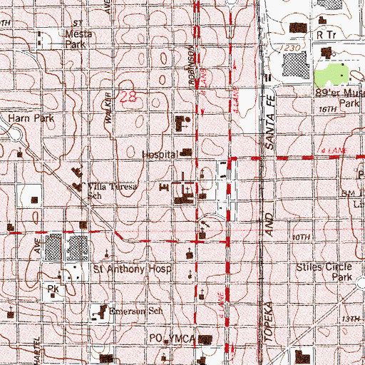Topographic Map of Good Shepherd Ministry Church, OK