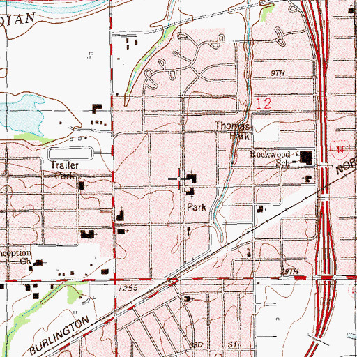 Topographic Map of Greater Gospel Kingdom Church, OK