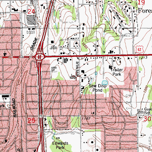 Topographic Map of Greater Sapp Institutional Church, OK