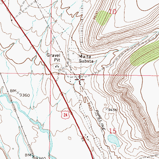 Topographic Map of Thompson Gulch, CO