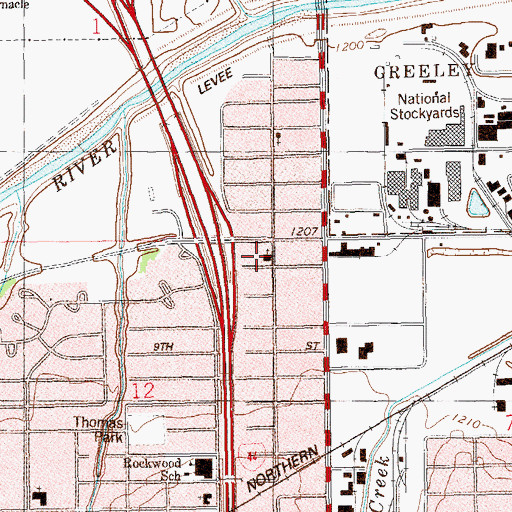 Topographic Map of King of Kings Praise and Worship Church, OK