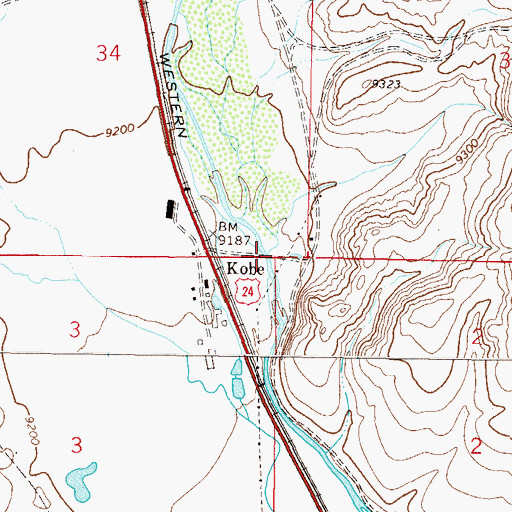 Topographic Map of Spring Creek, CO